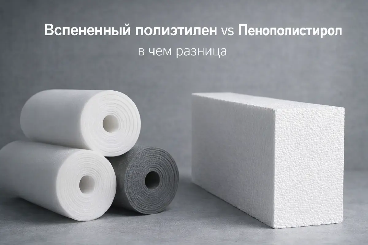 Вспененный полиэтилен против пенополистирола