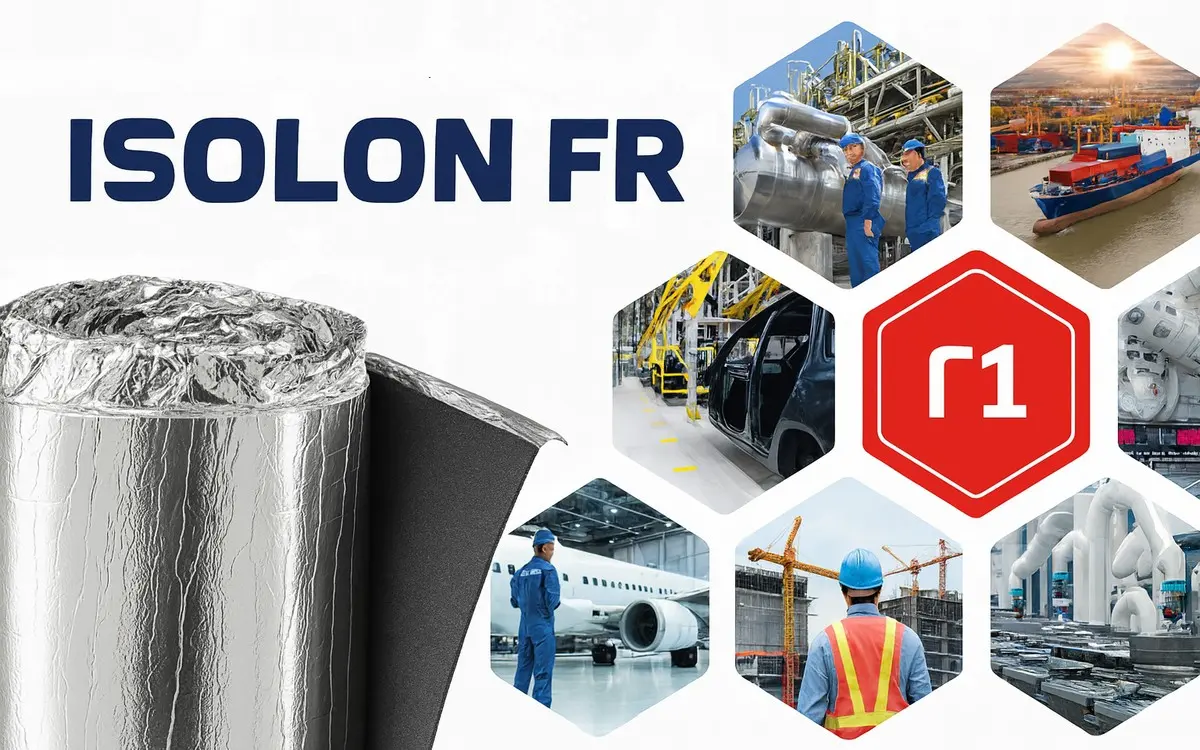 Isolon FR — огнестойкий вспененный полиэтилен IXPE для тепло- и звукоизоляции