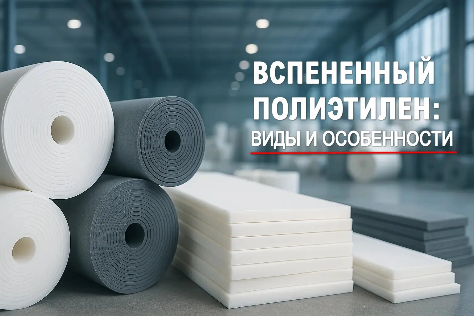 Вспененный полиэтилен: рулоны и маты различных видов, цветов и толщин